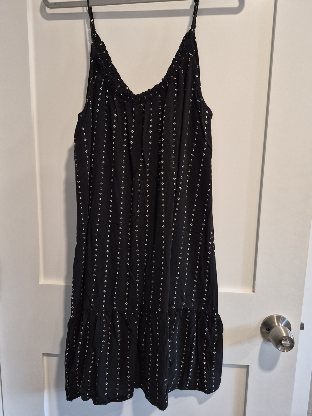 bobeau Black Spotted Casual Sundress